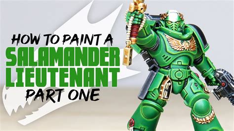 How To Paint Warhammer 40K Space Marines Salamanders Lieutenant Paint