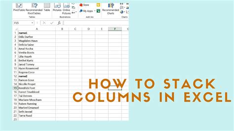 How To Quickly Stack Multiple Columns Into One Column In Excel