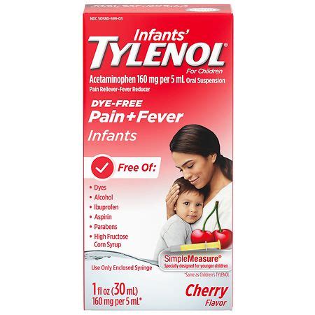 Infants Amp 39 Tylenol Acetaminophen Medicine Cherry Walgreens