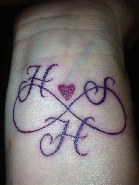 Infinity Tattoo With Children S Initials My Style Pinterest