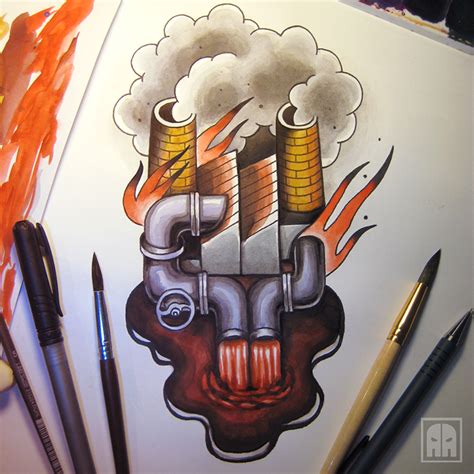 Inkspire Hellish Factory Tattoo Design Tattoo Designs Tattoo