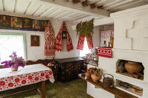 Interior Of The Old Ukrainian Hut European Decor Interior Home Decor