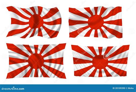 Japanese War Flag Stock Photo Image 20109390