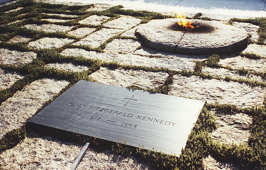 John F Kennedy Gravesite Eternal Flame Washington D C