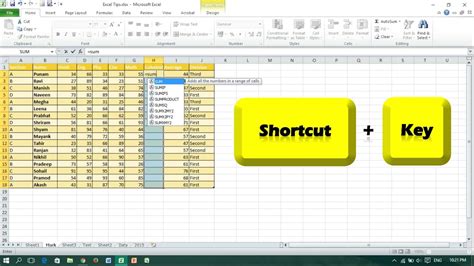 Keyboard Shortcut To Apply Formula To A Range Of Cells Microsoft