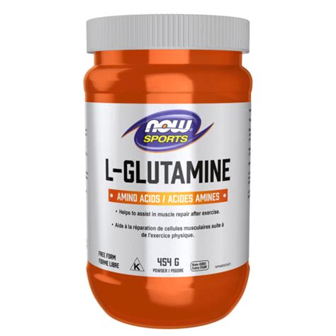 L Glutamine Pure Powder Now Foods Canada