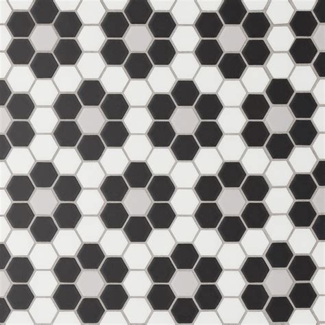 Le Cafe 1 X 1 Matte Porcelain Mosaic Tile Deco Design 8