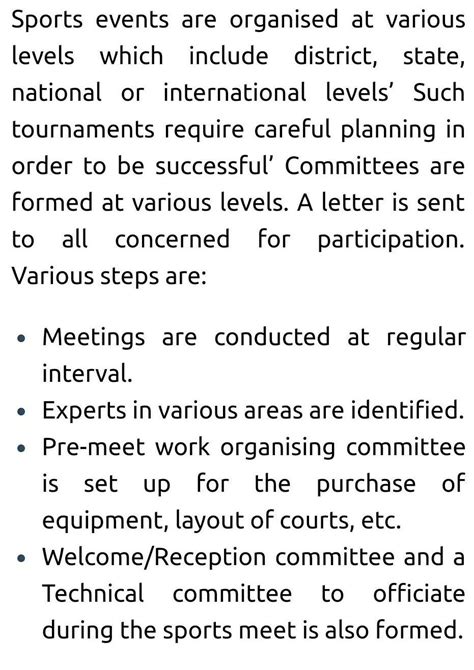 List The Steps To Form Committees For Tournaments Brainly In