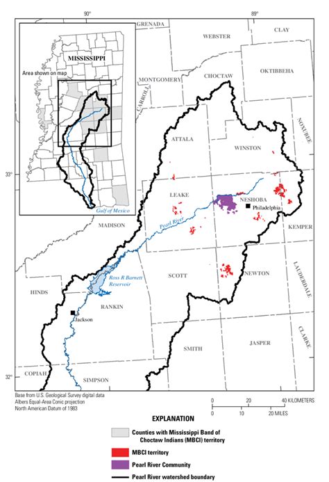 Locations Of The Mississippi Band Of Choctaw Indians Territories In Download Scientific Diagram