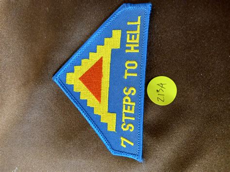 Lot Military Patch 7 Steps To Hell