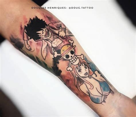 Luffy And Nami Tattoo By Douglas Henriques Post 26446