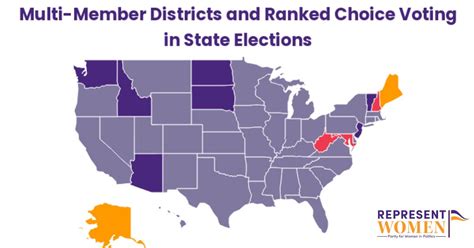 Map Multi Member Districts And Ranked Choice Voting In The States