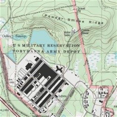 Map Of Tobyhanna Army Depot Milbases Com