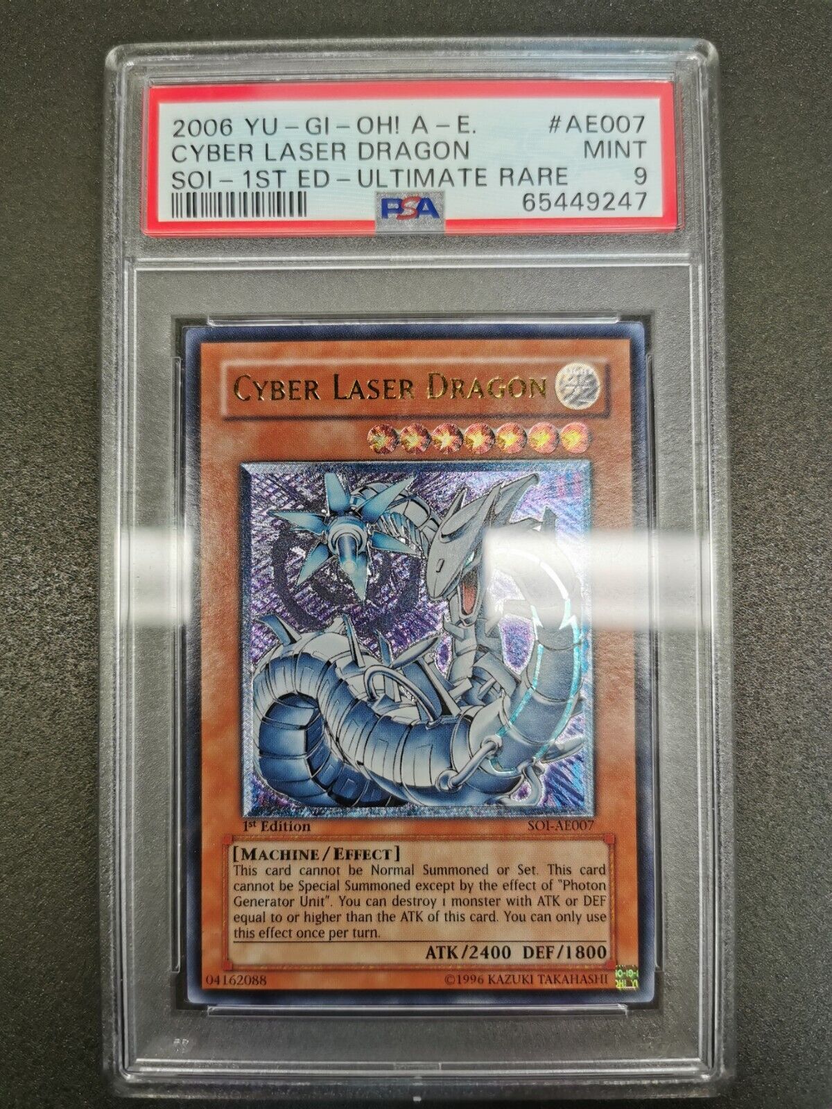 Mavin Yugioh Cyber Laser Dragon Soi 1St Edition Asian English Ultimate Psa 9 Mint