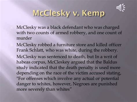 Mcclelskey V. Kemp: A 10Step Guide To Understanding The Landmark Case