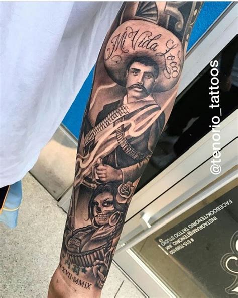 Mexicanstyle Tattoos On Instagram Emiliano Zapata By Tenorio Tattoos