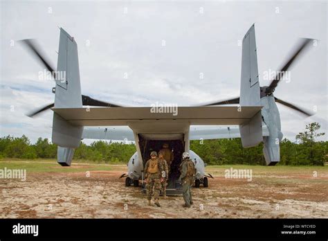 Midshipmen Board A V 22 Osprey During Career Orientation Training For