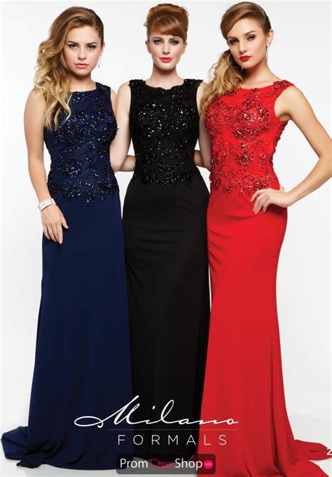 Milano Formals Fitted Marine Ball Dress E1637