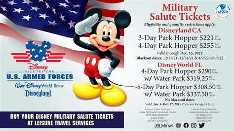 Military Disney World Tickets