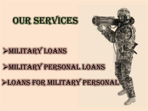 Military Personal Loans