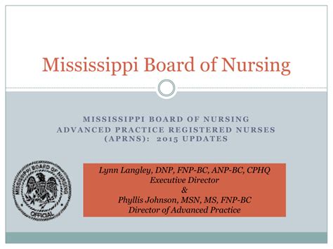 Mississippi Board Of Nursing Mississippi Nurses Association