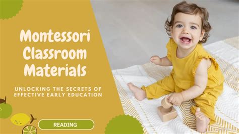 Montessori Classroom Materials Unlocking The Secrets Of Effective