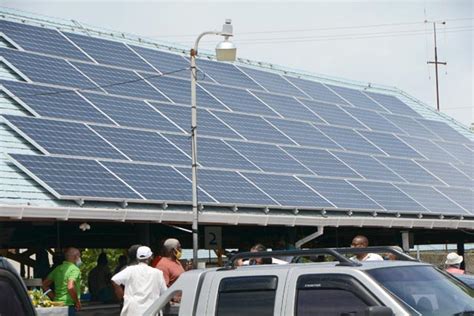 New Stalls Solar Panels For Berinda Cox Fish Market Barbados Advocate