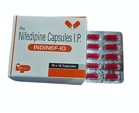 Nifedipine Capsules 10 Mg At 66 Box Nifedipine Tablets In Ludhiana Id 2852149077588