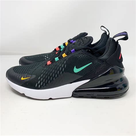 Nike Air Max 270 Black Multicolor Sz 10 Custom Nike Shoes Sneakers