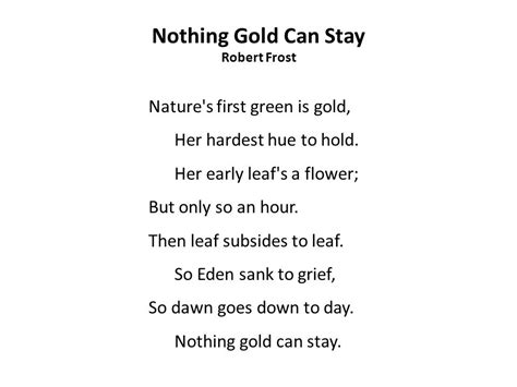 Nothing Gold Can Stay Diagram Quizlet