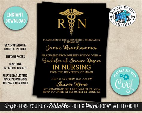 Nursing Pinning Ceremony Invitations At Tanlillyblog Blog