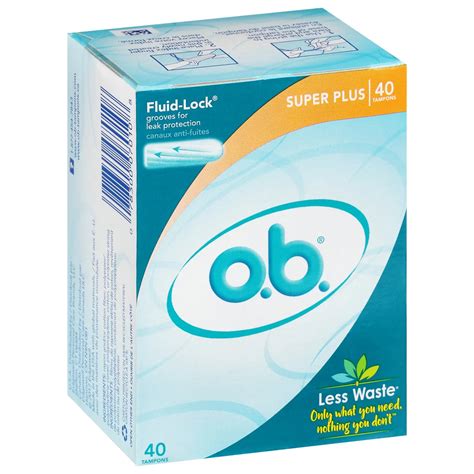 O B O B Original Super Plus Tampons Shop Tampons At H E B