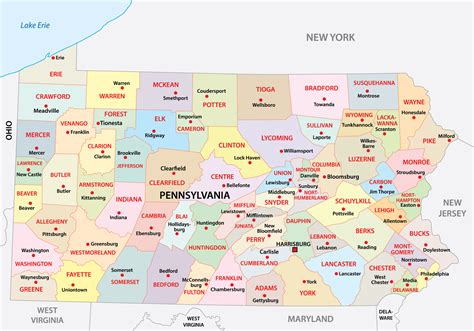 Pa Counties Map