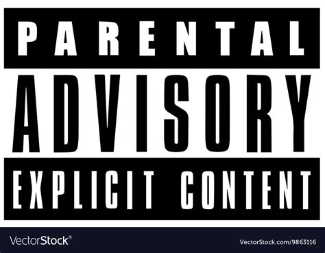 Parental Advisory Explicit Content Warning Free Vector In Ai Eps