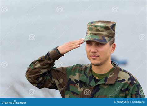 People Young Man Stock Photo Image Of Isolated Army 182295500