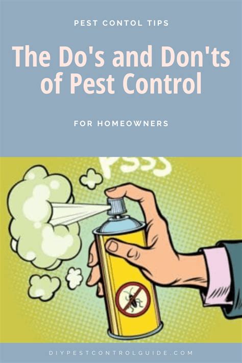 Pest Control Do S And Don Ts For Homeowners Diy Pest Control Guide