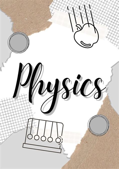 Physics Cover Page Creative Book Cover Ideas