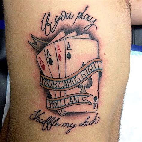 Pics Photos Amazing Playing Card Designs Tattoo Card Tattoos For Men