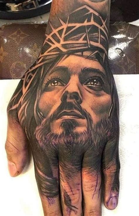 Pin By Gabe Russell On Tatts In 2024 Jesus Hand Tattoo Hand Tattoos