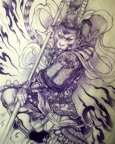 Pin By Monkey King Tattoo On Tattoo Ideas Tattoo Art Drawings