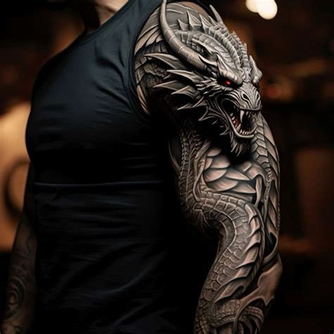 Pin By Vincent Weeks On Gothic Tattoo Men In 2024 Dragon Tattoo