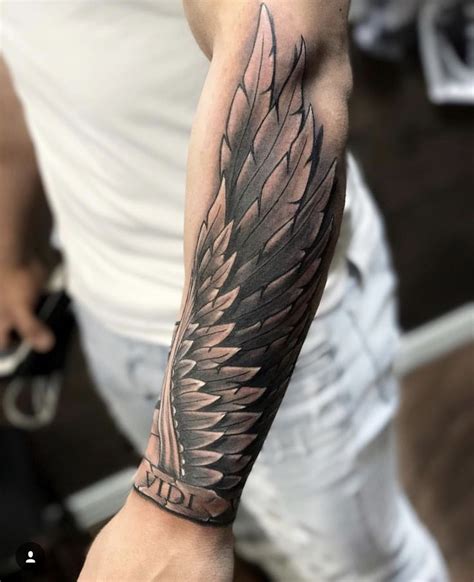 Pin On Wing Tattoo Men Forearm Tattoo Men Cool Forearm Tattoos