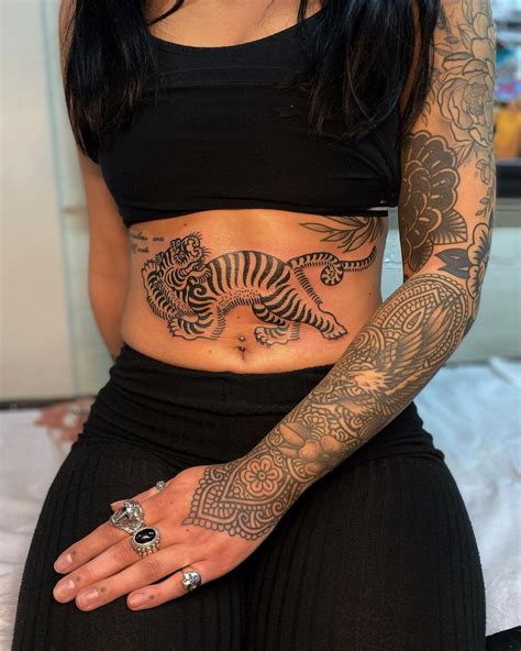 Pinterest Stomach Tattoos Women Belly Tattoos Red Ink Tattoos