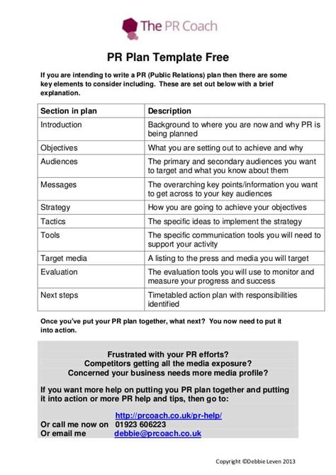 Pr Proposal Template