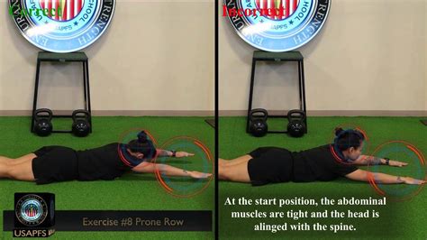 Preparation Drill Exercise 8 Prone Row Youtube