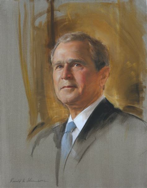 President George W Bush By Ronald N Sherr Portrait Artist