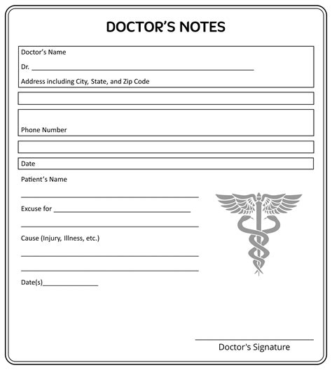 Printable Doctors Note Template For School Diy Doctor Doctor For Kids