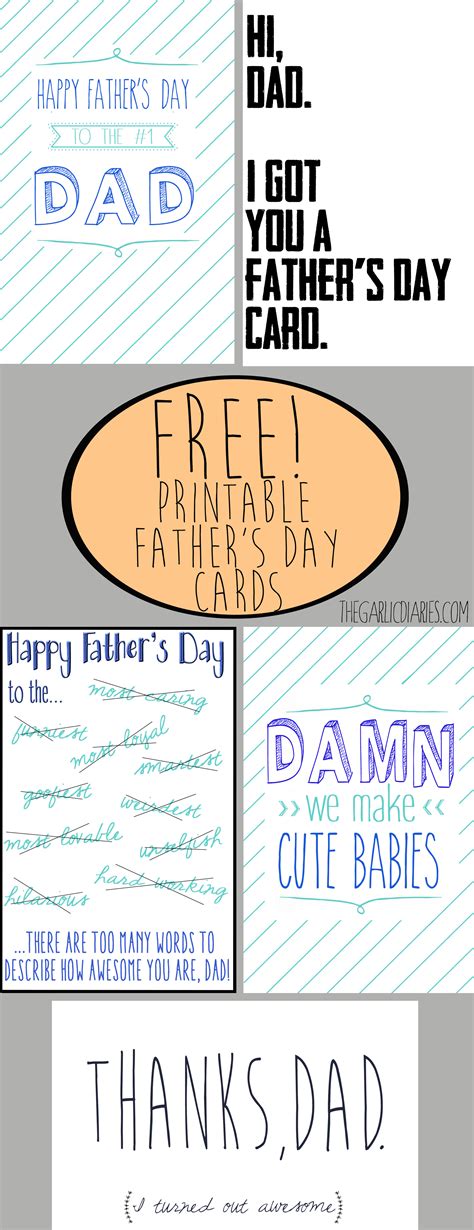 Printable Father Day Cards