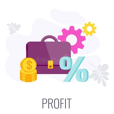 Profit Icon Strategy Management And Marketing Infographics Stock Vector Illustration Of