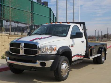 Purchase Used 2008 Dodge Ram 4500 Flatbed Gooseneck Crew Cab Hotshot 6